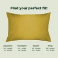 thumbnail image 4 of Hemp Fabric 20x26" Standard Pillowcase - Soft Washable Hypoallergenic Pillow Cover, Yellow, 4 of 7