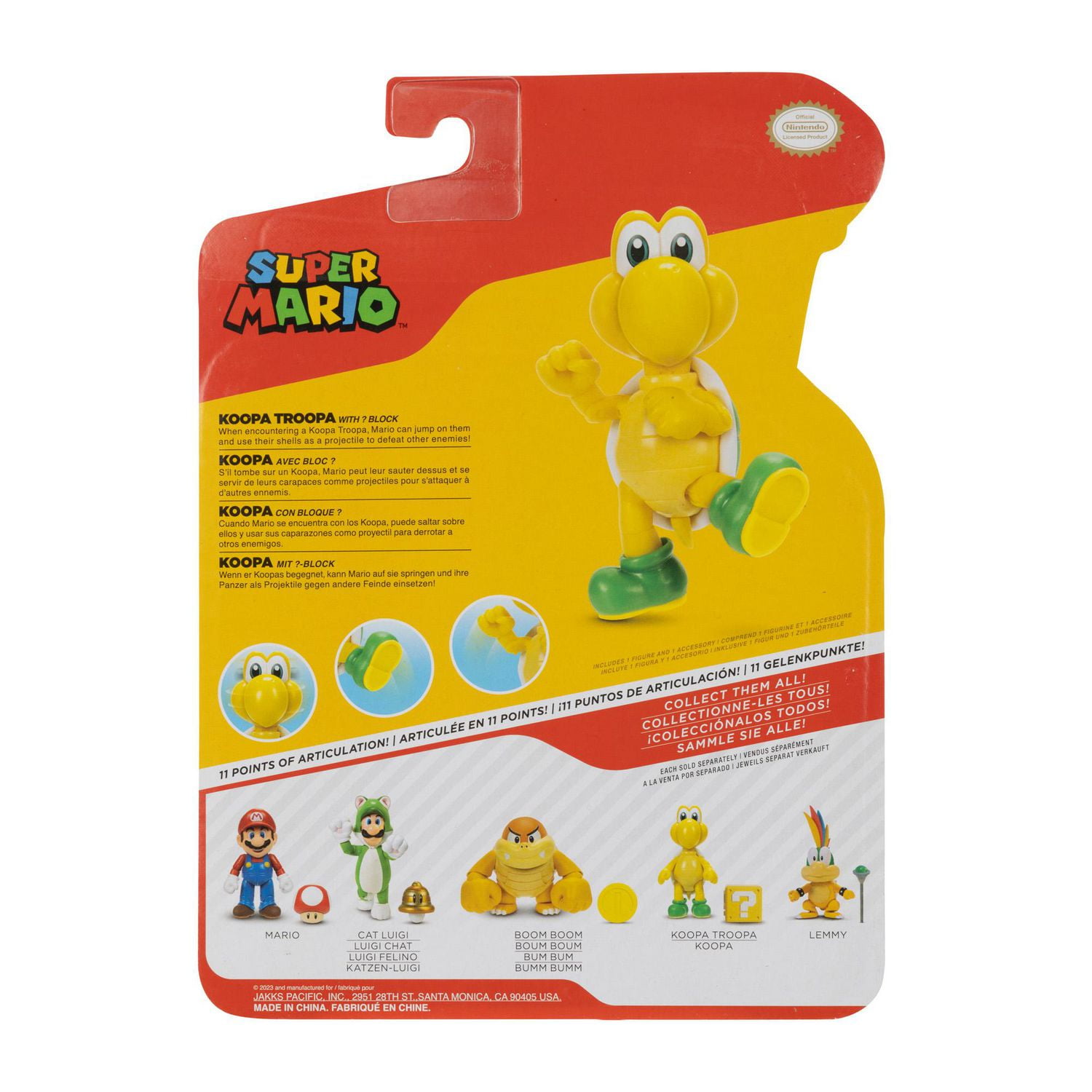 Nintendo 4 Inch Figure - Koopa Troopa with Question Block