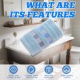 thumbnail image 4 of AUQ Wash Gags for Body,Neat Precision Thread Work Wash Rags for Body,Fluffy Comfortable Cotton Loops Wash Cloths for Your Face,Blue1,29.53*13.78*0.39in, 4 of 7