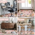 thumbnail image 6 of Office Chair Mat for Hardwood Floor 48"X 60" Office Rugs for Gaming Rolling Chairs Computer Desk Chair Non-Slip Butterfly Floral Protector Mats for Hard Floor & Tile Floor Decor, 6 of 6