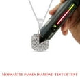 thumbnail image 7 of 1/3 Carat Round Cut Lab Created Moissanite Diamond Cluster Pendant Necklace In 14K Solid White Gold Jewelry For Women With 18" Chain (G-H Color, VVS1 Clarity, 0.33 Cttw), 7 of 7