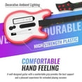 thumbnail image 5 of Guitar Controller Compatible with Nintendo Wii, Guitar Remote with Strap/RGB Light for Guitar Hero,Rock Band 2, Legends of Rock Black, 5 of 11