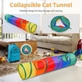 thumbnail image 3 of 25-Piece Cat Toys Kit with Rainbow Tunnel - Interactive Cat Toy Bundle for Indoor Cats,Kitten Playtime Variety Set Includes Feather Teaser,Springs,Balls,Mice & Noise Toys, 3 of 7