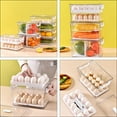 thumbnail image 3 of AURARMLET 1Ud Caja Organizadora Para Huevos En Refrigerador Con Tapa Y Plegable Multiusos, 3 of 8