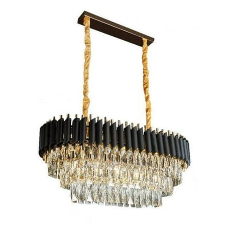 

Modern K9 Crystal Light Ceiling Lamp Chandelier Lighting Rectangle 8-Lights E14*