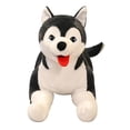 thumbnail image 1 of Set de regalo de peluche para bebés con forma de perro husky realista de 70 cm para niños, 1 of 5