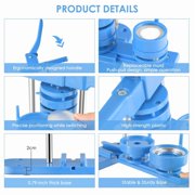 Maker Machine Multiple Sizes, Button Maker Machine ,25,32,58mm Mold DIY Badge Pin Maker Machine Kit With 400pcs Badge Button Components Parts/Pic/Circle Cutter ,Easy to Use