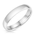 thumbnail image 2 of Ioka - 14k Solid White Gold 4mm Plain Comfort Fit Wedding Band - size 7, 2 of 5