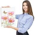 thumbnail image 5 of Flower Canvas Wall Art-Colorful Floral Picture for Bedroom- Watercolor Blue Yellow Pink Wildflower Canvas Décor, Nature Scenery with Butterfly Print Room Décor，12"x16", 5 of 6