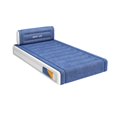 thumbnail image 1 of Abbraccia Cama inflable flocada celestial navy, colchón doble, inflado automático, diseño elevado, 1 of 6