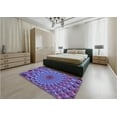 thumbnail image 4 of Ahgly Company Indoor Rectangle Patterned Purple Amethyst Purple Area Rugs, 5' x 7', 4 of 6