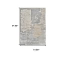 thumbnail image 5 of HomeRoots 558847 8 x 11 ft. Abstract Distressed Rectangle Area Rug, Cream & Beige, 5 of 6