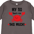 thumbnail image 4 of Inktastic My Tio Loves Me Nephew Gift Boys or Girls Long Sleeve Toddler T-Shirt, 4 of 5