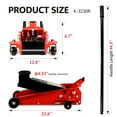 Hydraulic trolley Low Profile and Steel Racing Floor Jack with Piston