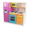 KidKraft Deluxe Big and Bright Wooden Play Kitchen with Play Phone, Click & Turn Knobs and Neon Colors ,Gift for Ages 3+