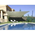 thumbnail image 5 of Outdoor Waterproof Square Patio Polyester Sun Shade Sail Beige, 5 of 5