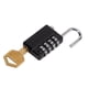 thumbnail image 1 of Luggage Lock, Locker Padlock Anti Rust Black For Garages For Gym For Travel, 1 of 8
