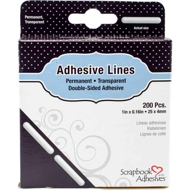 Scrapbook Adhesives Lignes 200/Pkg-Permanent, 1"