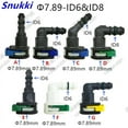 thumbnail image 2 of Fuel Line Quick Connector, Plastic Fittings, SAE Fuel Hose Joint, High Quality, 7.89mm, 7.89, ID6, 90 Degree, 180 Degree, 2pcs per lot, 2 of 3