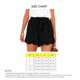 thumbnail image 5 of Pantalones cortos en capas de cintura alta para mujer, pantalones cortos casuales de pierna ancha con dobladillo con volantes de Color sólido con cordones para verano, 5 of 5