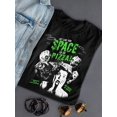 thumbnail image 3 of Space Pizza Invasion Graphic Tee T-shirt Women's, 3 of 3