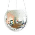 thumbnail image 1 of Boho Espejo Bola Colgando Maceta Colgador Cesta Hogar Jardín Decoración (15cm) Ndcxsfigh Libre de BPA, 1 of 4