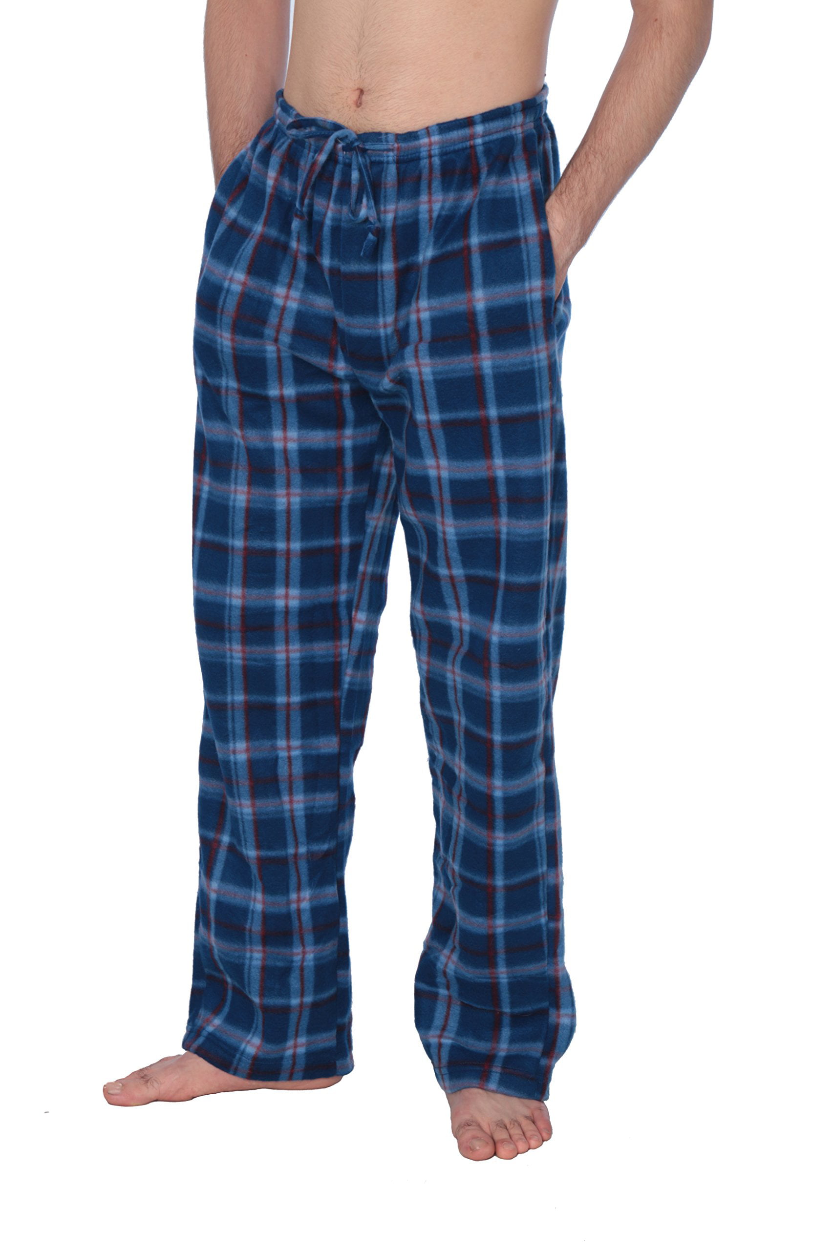 20 Colors Active Club Men's PJ Pajama Fleece Lounge Plaid Bottoms Pants Microfleece 