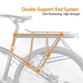 thumbnail image 4 of Bike Rear Seatpost-Mounted Outdoor Luggage Cargo rack freight touring Rear Bicycle Holder Rack Half Quick Mount, 4 of 9