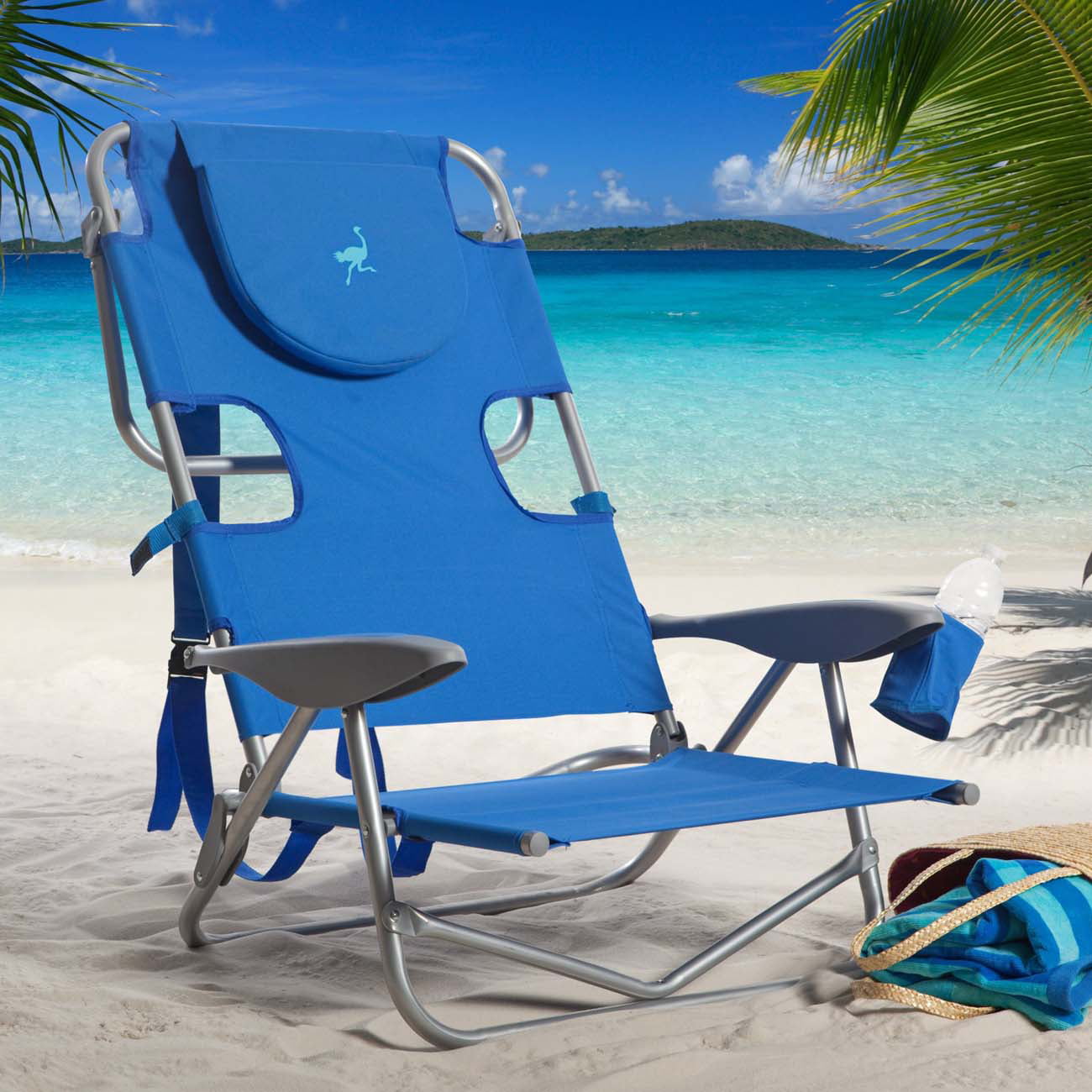 Modern Beach Chair With Back Pocket for Living room