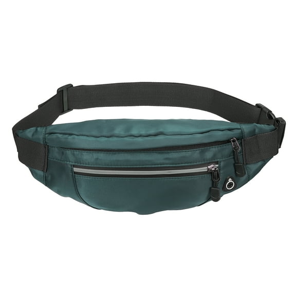 Uxcell Fanny Pack, Waterproof Crossbody Waist Bag for Traveling Hiking, Green