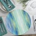 thumbnail image 6 of Wipe-Clean Reversible Round Shaped Placemats, Isla Mona, Set of 2, Made in The USA, 6 of 7