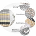 thumbnail image 6 of Boho Waterproof Fabric Shower Curtain,Colorful Striped Modern Geometric Abstract Art Ethnic Waterproof Fabric Shower Curtain for Bathroom Bathtubs Shower Curtains with 12 Hooks Standard 60x72, 6 of 8
