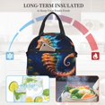 thumbnail image 4 of Disketp Yellow Fish Seahorse Lonchera Térmica para Mujer y Hombre, Bolsa de Almuerzo Reutilizable e Impermeable para Trabajo, Viajes y Picnic, 4 of 7