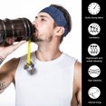 thumbnail image 2 of frente banda para el sudor antideslizante transpirable estilo europeo y americano para hombres mujeres azul Hugtrwg  Para estrenar, 2 of 9