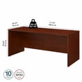 thumbnail image 2 of Studio C 72W x 30D Office Desk in Hansen Cherry - Engineered Wood, 2 of 7