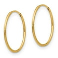 thumbnail image 2 of Madi K 14k  1mm Hoop Earrings, 2 of 5
