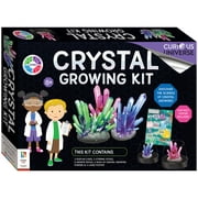 Curious Universe - Crystal Growing Science Kit - DIY Science and Geology for Kids - Make Your Own Crystals and Display Them - Granite Rocks Included - STEM Skills for Kids Aged 8 to 14