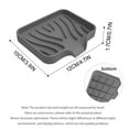 thumbnail image 4 of Summer Savings Up to 50% Soap Dishes for Bar Soap, InsCrazy 2pc Soft Gel Soap Sponge for Sink Countertop Sink Storage Tray for Kitchen Or Bathroom, 4 of 4