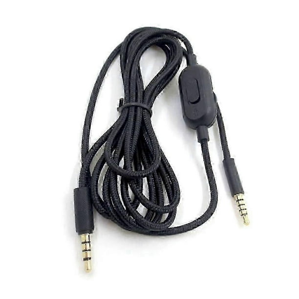 Cable Replacement Aux Audio Cord Gold Plate for Logitech G433 G233 G Pro G Pro