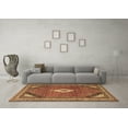 thumbnail image 3 of Ahgly Company Indoor Rectangle Medallion Brown Traditional Area Rugs, 7' x 9', 3 of 4