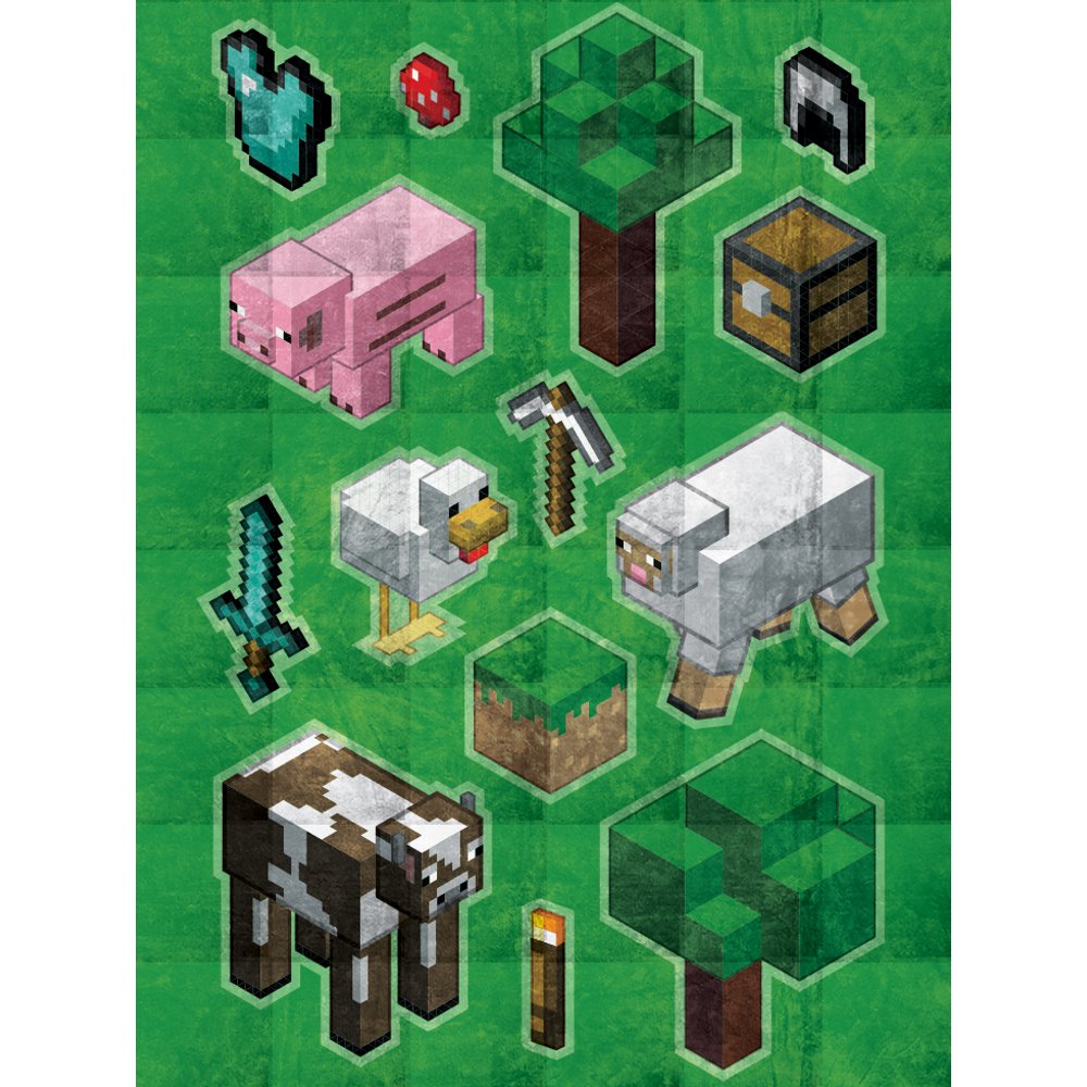 Minecraft Daytime Weighted Blanket 4.5 lb, 36" x 48"