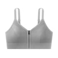 thumbnail image 2 of Yxbdin Zipped Front Closure Bras for Women No Underwire Sports Bra Full Coverage Push Up Bras Lightweight Soft Breathable Shockproof Bra Tops, 2 of 5