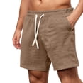 thumbnail image 3 of Men’s Textured Jogging Shorts Vintage Casual Summer Bottoms, 3 of 8