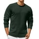 thumbnail image 2 of pstuiky camisa de manga larga para hombre, Suéter de color sólido para hombre, cuello redondo, manga larga, capa inferior para la cabeza tops de invierno para hombre s, 2 of 6