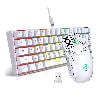 White keyboard & White mouse