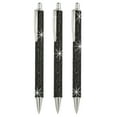 thumbnail image 1 of Bolígrafo de metal con rhinestones 3 paquetes bolígrafos de diamante de cristal tinta negra punta 1.0mm brillantes para mujeres regalo oficina toma de notas journaling, negro, 1 of 6