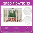 thumbnail image 4 of Merry Christmas Tree Placemats Set of 4, Merry Placemats for Dining Table, Rustic Wooden Decor Washable Fabric Decoration Table Mats Placemat 18"x12", 4 of 4