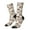 2 Black-2, variant on leaf Moose fox owls tree Pattern Sport Socks for Women and Men Crew Socks Sporty Calf Socks Casual Socks