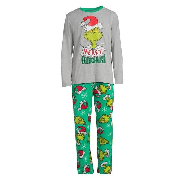 Grinch Cartoon Printing Christmas Pajamas for Family Matching Family Outfits Cozy Matching Pjs Ideal Family Matching Outfits for the Holidays
