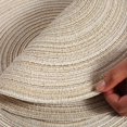 thumbnail image 4 of Placemats Round Placemats set of 6 for Dining Table,14.17 Inch,Washable Heat Resistant Table Mats,Beige, 4 of 5